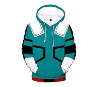 Tongyundacheng My Hero Academia - Sudadera con capucha MHA Midoriya Izuku Todoroki Shoto para cosplay, disfraz de manga larga, sudadera con capucha para niñas, niños, mujeres y hombres