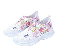 Tongyusm Mujeres Impresas Slip-On de Punto calcetín Zapatillas de Deporte con gráfico bajo-Top Ligero Fresco de Punto Puro Zapato de Caminar Zapatos para el Trabajo Desplazamiento Ocio Diario
