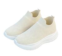 Tongyusm Mujeres Impresas Slip-On de Punto calcetín Zapatillas de Deporte con gráfico bajo-Top Ligero Fresco de Punto Puro Zapato de Caminar Zapatos para el Trabajo Desplazamiento Ocio Diario