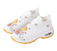 Tongyusm Mujeres Impresas Slip-On de Punto calcetín Zapatillas de Deporte con gráfico bajo-Top Ligero Fresco de Punto Puro Zapato de Caminar Zapatos para el Trabajo Desplazamiento Ocio Diario
