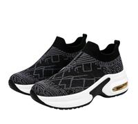 Tongyusm Mujeres Impresas Slip-On de Punto calcetín Zapatillas de Deporte con gráfico bajo-Top Ligero Fresco de Punto Puro Zapato de Caminar Zapatos para el Trabajo Desplazamiento Ocio Diario