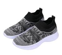 Tongyusm Mujeres Impresas Slip-On de Punto calcetín Zapatillas de Deporte con gráfico bajo-Top Ligero Fresco de Punto Puro Zapato de Caminar Zapatos para el Trabajo Desplazamiento Ocio Diario