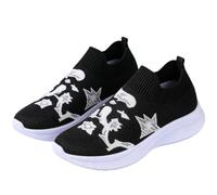 Tongyusm Mujeres Impresas Slip-On de Punto calcetín Zapatillas de Deporte con gráfico bajo-Top Ligero Fresco de Punto Puro Zapato de Caminar Zapatos para el Trabajo Desplazamiento Ocio Diario