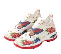Tongyusm Mujeres Impresas Slip-On de Punto calcetín Zapatillas de Deporte con gráfico bajo-Top Ligero Fresco de Punto Puro Zapato de Caminar Zapatos para el Trabajo Desplazamiento Ocio Diario