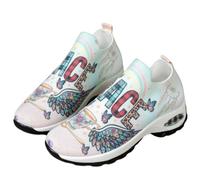Tongyusm Mujeres Impresas Slip-On de Punto calcetín Zapatillas de Deporte con gráfico bajo-Top Ligero Fresco de Punto Puro Zapato de Caminar Zapatos para el Trabajo Desplazamiento Ocio Diario