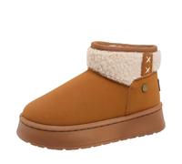 Tongyusm peludo de piel falsa de las mujeres tobillo botas de nieve invierno fuzzy zapatos peludos ante cálido cómodo al aire libre botas cortas de moda plana