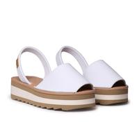 TONI PONS Abarca de Mujer en Piel con Plataforma - ALAIOR-P - Blanco, 42 EU