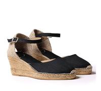 TONI PONS Alpargata para Mujer en Lino - CALDES - Negro, 35 EU