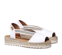 TONI PONS Alpargata para Mujer en Piel - ESTEL-SW - Blanco, 38 EU