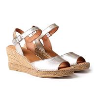 TONI PONS Alpargata para mujer en piel - SIA-P - Platino, 38 EU