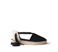 TONI PONS Alpargata Vegana para Mujer en Tejido - Grecia Negro, 36 EU
