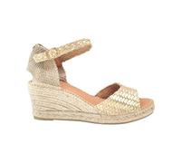 TONI PONS - Alpargatas de Cuña Mujer Sarai - Piel Trenzada Platino - Cuero para: Mujer Color: PLATI Talla: 38