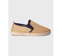 Toni Pons Alpargatas planas de hombre de tejido de rejilla con elásticos. Amarillo 41