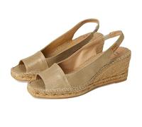 Toni Pons Fiore, Sandalias con cuña Tipo Alpargatas Mujer, Plati/Oro Suave, 39.5 EU