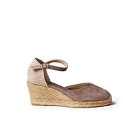 TONI PONS Lloret-5 - Alpargata de cuña para Mujer de Tonos Lisos elaborada en Ante.