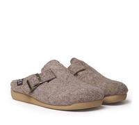 Slipper de mujer tipo zueco con hebilla | MIMA-FP 36 TAUPE