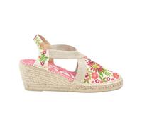TONI PONS MONTJOI Alpargata de Mujer con cuña y Bordado Multicolor PEONIA 37