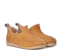 Zapatilla de casa abotinada para mujer en piel | MOSCU-BD 37 CUERO