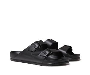 TONI PONS Sandalia Bio de Hombre en Goma con Hebillas - Fiji - Negro, 46 EU