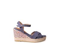 Toni Pons Sandalia de mujer tejido. Azul marino 40