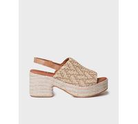 Toni Pons Sandalia rafia de mujer. Natural 39