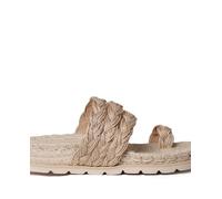Toni Pons Sandalias planas de mujer de yute. Natural 39