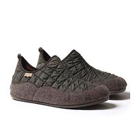 Zapatilla de casa para Hombre Hecha en Fieltro y Tejido - Nil-UM Caqui, 45 EU.
