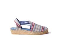 Toni Pons Toni Pons - Alpargatas de cuña de mujer de tejido a rayas con elásticos. Azul marino Talla 42