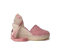 Toni Pons Toni Pons - Alpargatas de cuña de mujer de tejido con cintas. Rosa Talla 38