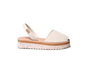 Toni Pons Toni Pons - Menorquinas de mujer de piel en tonos lisos. Beige Talla 35