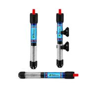 Tonia Calentador de Acuario Sumergible RS-789-200w, 200W para Peceras de 120-200L, Temperatura Regulable 18-34°C, Color Gris