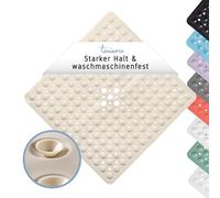 Toniamo Alfombrilla de ducha antideslizante de 53 x 53 cm, alfombrilla antideslizante para ducha cuadrada, antibacteriana y apta para lavadora, antideslizante, sin BPA, arena