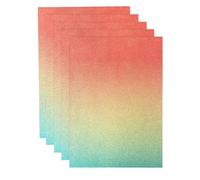 Tonic Studios Craft Perfect Ombre Glitter Card A4-5 Folios Mermaid Shimmer - Cartulina con Purpurina de 270 g/m² - para Troqueles, Tarjetas, Scrapbooking & Manualidades