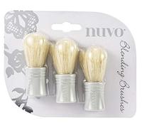 Tonic Studios Nuvo Pinceles de Mezcla 3 uds - para Tinta & Pintura - Blending Brushes para Scrapbooking, Manualidades & Técnicas Mixtas