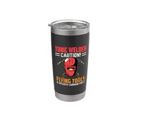 Tonic Welder Caution Flying Tools Funny Welders Welding Vaso térmico de acero inoxidable de doble pared