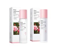 Tónico de Rosa con Ácido Hialurónico + Loción Hidratante, Proporciona Hidratación Profunda, Sella La Humedad, Mejora La Elasticidad de la Piel, Adecuado para Todo Tipo de Piel