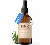 Tónico facial de zinc biológico: limpieza facial contra la piel impura y refinamiento de la piel; 4% niacinamida, 1% zinc PCA, aloe vera, vitamina C y extracto de cola de caballo. Spray de zinc para