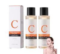 Tónico facial hidratante con vitamina C, tónico facial hidratante (2 x 130 ml) aclarador y antienvejecimiento, con vitamina C para piel fresca y lisa, adecuado para todos los tipos de piel