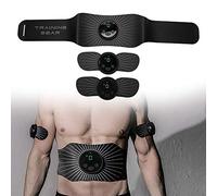 Tónico Muscular, Cinturón de Tonificación Abdominal Apto para el Brazo del Cuerpo, Tonificador Muscular del Entrenador de Abdominales, Estimulador de Abdominales de Estimulación Muscular con 6 Modos Y