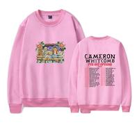 Tonidos Ca-meron Singer Whit-Comb I've Got Options Tour Merch Sudadera Mujer Hombre Casual Cuello Redondo Manga Larga Jersey Ropa XXS-4XL-Pink||m