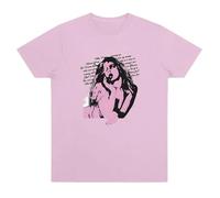 Tonidos Camiseta Addison Cantante Ra-e Gráfica Camiseta Hombres Mujeres Retro Harajuku Casual Manga Corta Hip Hop Y2K Ropa De Verano De Gran Tamaño XS-3XL-Pink||s