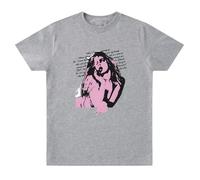 Tonidos Camiseta Addison Cantante Ra-e Gráfica Camiseta Hombres Mujeres Retro Harajuku Casual Manga Corta Hip Hop Y2K Ropa De Verano De Gran Tamaño XS-3XL-Grey||x_s