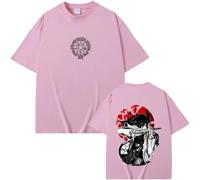 Tonidos Camiseta Anime Hellsing Imprimir Oversized Manga Corta Cosplay Suelto Vintage Unisex Casual Top De Verano para Hombres Mujeres XS-3XL-Pink||XX_l