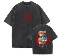 Tonidos Camiseta Oversized Harajuku Camiseta De Cuello Redondo Anime Hellsing Impresión Manga Corta Casual Cosplay Y2k Tops De Verano para Mujeres Hombres XS-3XL-Style 2||XX_l