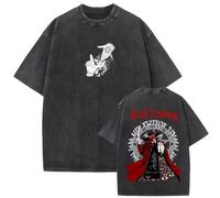 Tonidos Camiseta Oversized Harajuku Camiseta De Cuello Redondo Anime Hellsing Impresión Manga Corta Casual Cosplay Y2k Tops De Verano para Mujeres Hombres XS-3XL-Style 5||XX_l