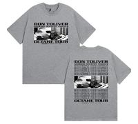 Tonidos Hombre Camiseta Don Toliver Tour Clásico Impreso Manga Corta Hip Hop Suelto Harajuku Camiseta De Verano para Mujeres Hombres XXS-4XL-Grey||m