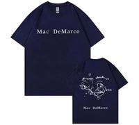 Tonidos M-AC Singer De-Marco Camiseta con Cuello Redondo Estampado Clásico 2D Y Manga Corta Camiseta De Verano Hip Hop Harajuku para Hombre Y Mujer XXS-4XL-Navy Blue||XX_s