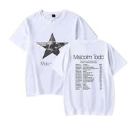 Tonidos Mal-Colm Cantante A-DD Tour Camiseta Mujeres Hombres Cuello Tripulado Camiseta De Manga Corta Casual Sobredimensionado De Verano Tops XS-3XL-White||x_l