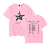 Tonidos Mal-Colm Cantante A-DD Tour Camiseta Mujeres Hombres Cuello Tripulado Camiseta De Manga Corta Casual Sobredimensionado De Verano Tops XS-3XL-Pink||x_s