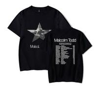 Tonidos Mal-Colm Cantante A-DD Tour Camiseta Mujeres Hombres Cuello Tripulado Camiseta De Manga Corta Casual Sobredimensionado De Verano Tops XS-3XL-Black||3X_l